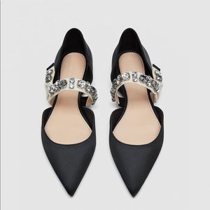 Zara flat ballerina shoes size 8